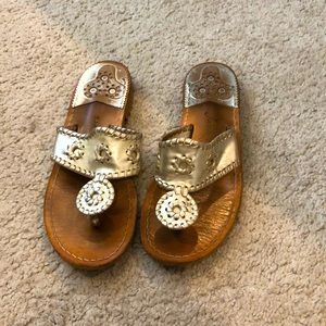 Jack Rogers - Jacks Flat gold sandal size 7